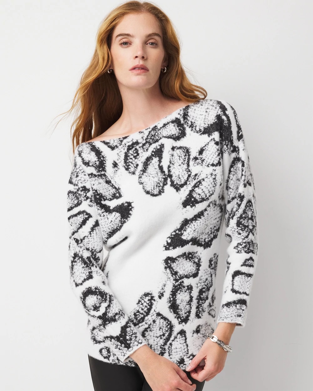 Bibiy ビビィ BESTSELLER｜Bibiy. WHITE KNIT LEOPARD CHER トップス